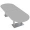 Skutchi Designs Racetrack Shaped 10 Person Conference Room Table, 46" W, 10 ft L, 29" H, Light Gray HAR-RAC-46x119-DOU-XD01 - alternate 1